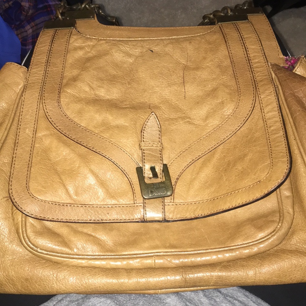 D&G brown leather bag